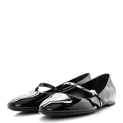 Louis Vuitton Patent Uniformes Ballerina Flat 37.5 Black 1 of 7