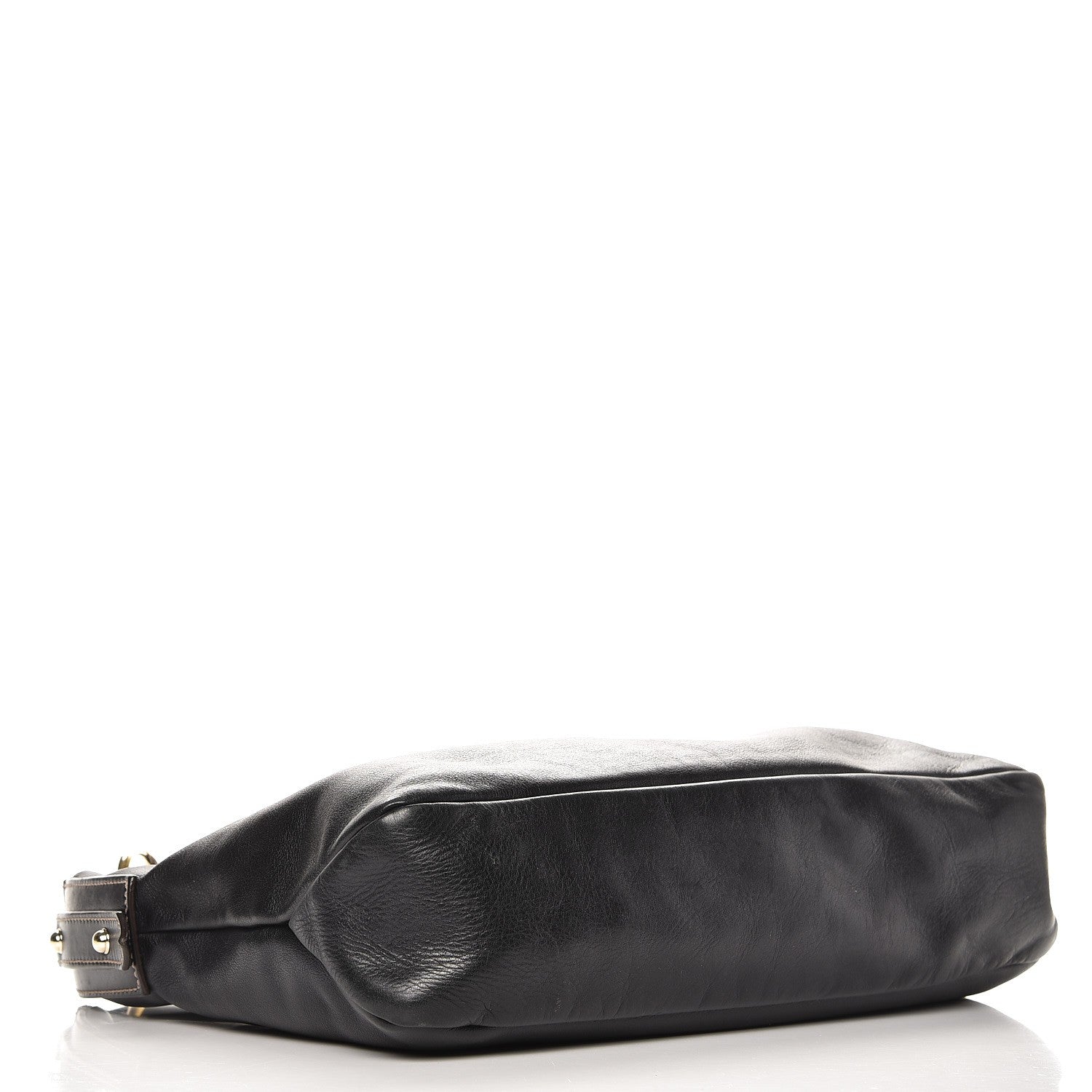 Gucci Calfskin Medium Horsebit Chain Hobo Navy 4 of 12
