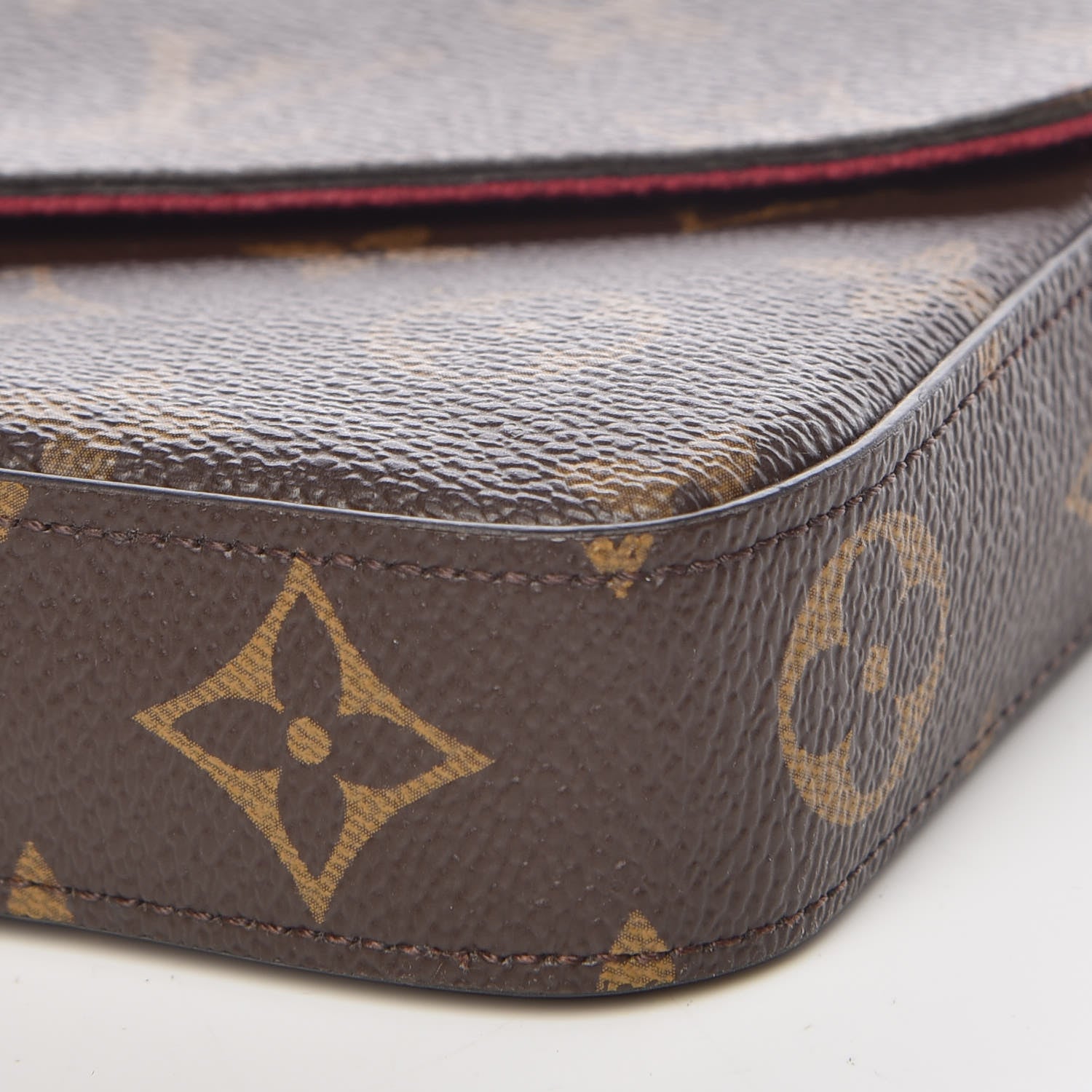 Louis Vuitton Monogram Pochette Felicie Chain Wallet Fuchsia 9 of 14