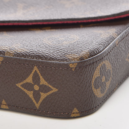 Louis Vuitton Monogram Pochette Felicie Chain Wallet Fuchsia 9 of 14