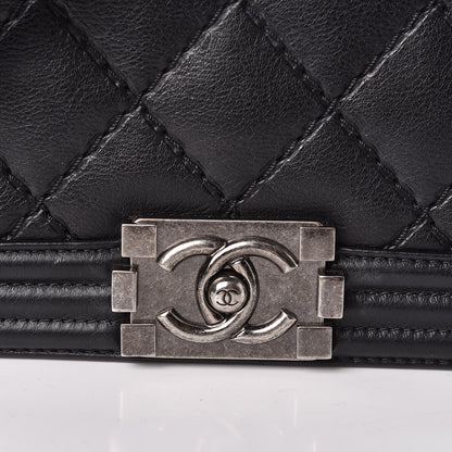 Chanel Calfskin Double Stitch Medium Boy Flap Black 16 of 16