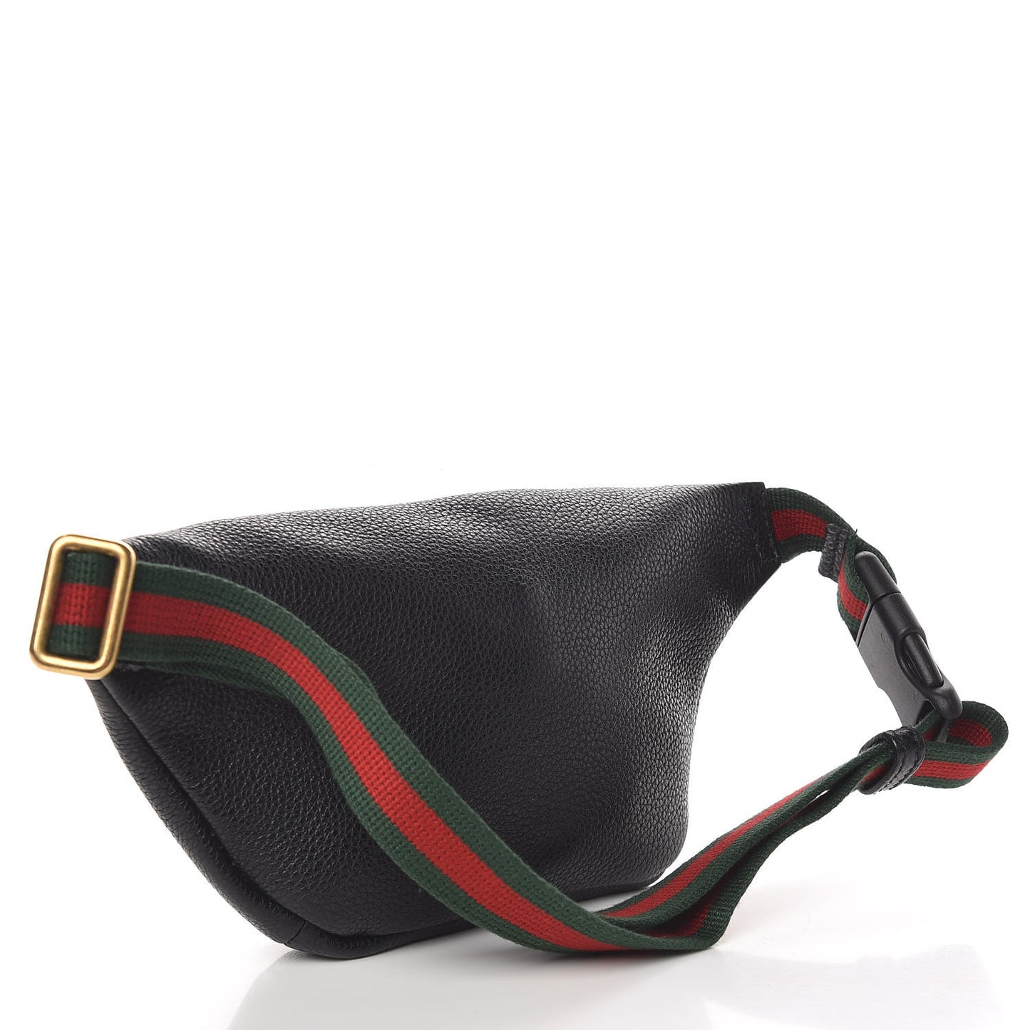 Grained Calfskin Small Logo Belt Bag Black