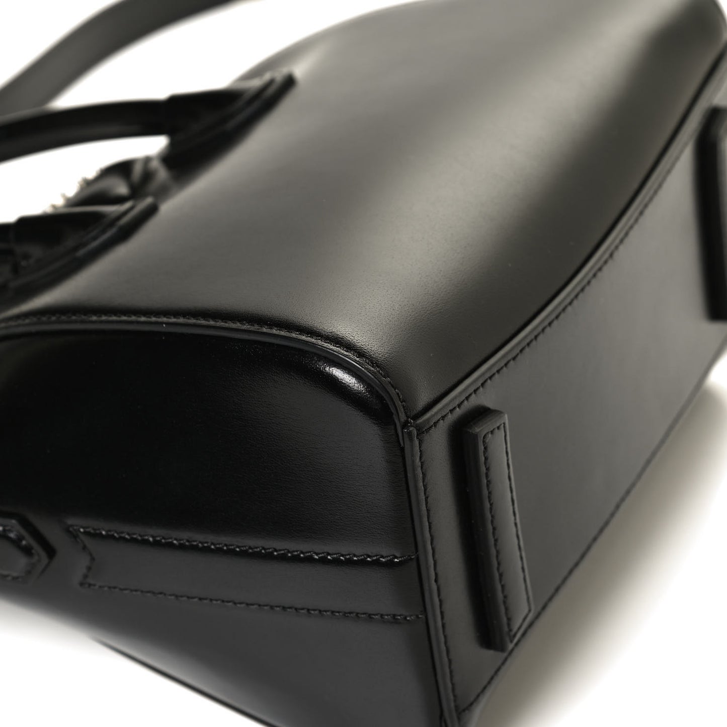 Shiny Lord Calfskin Mini Antigona Black