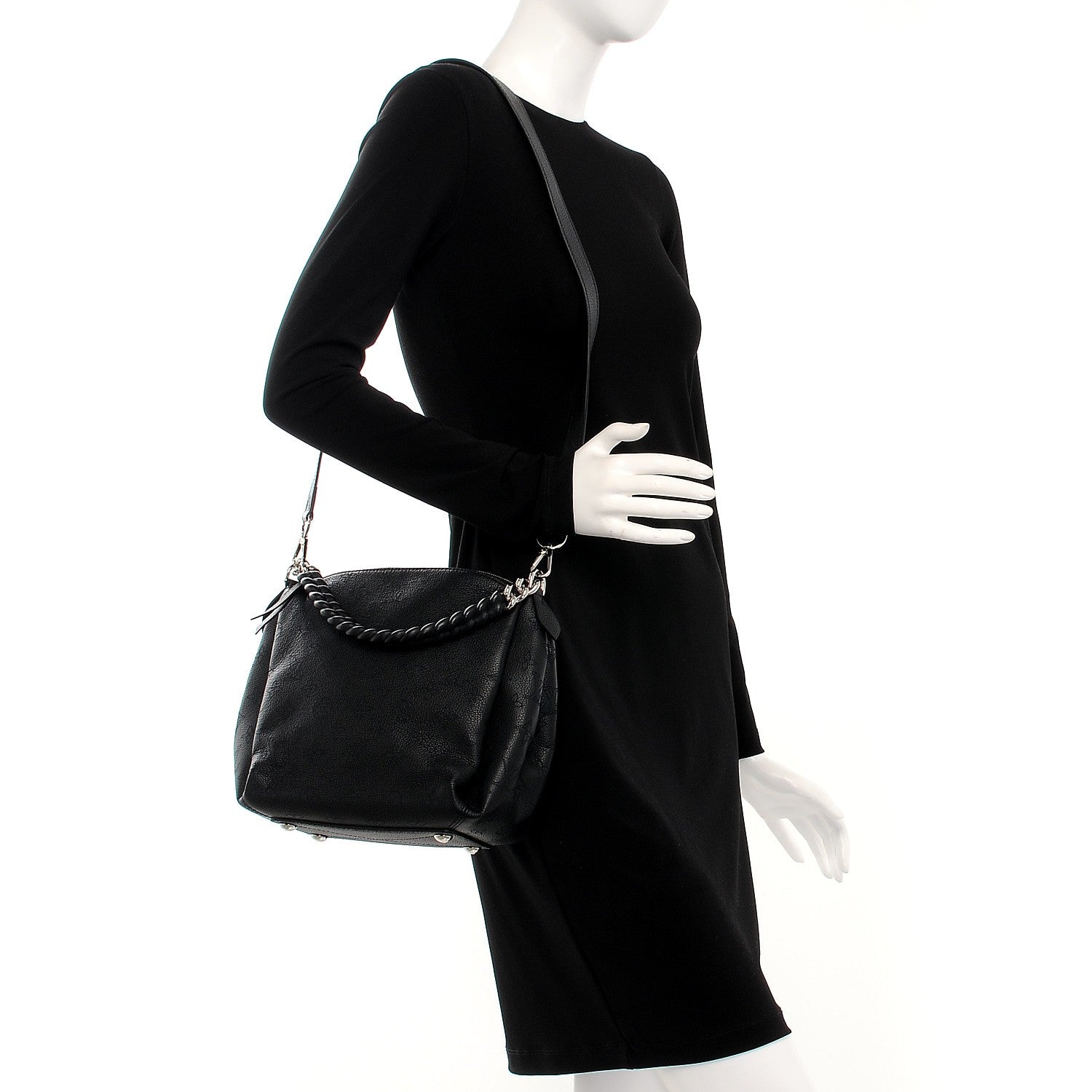 Louis Vuitton Mahina Babylone Chain BB Black 2 of 9