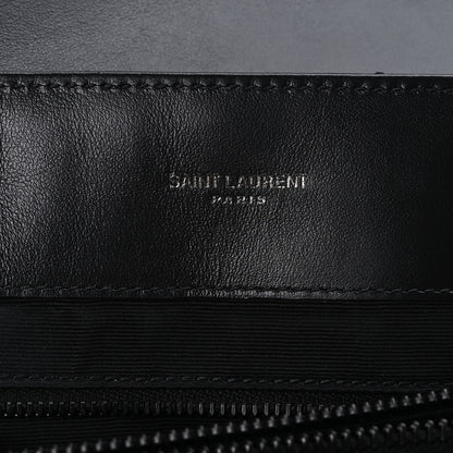 Saint Laurent Calfskin Y Quilted Monogram Large Loulou Chain Satchel Black 6 of 9