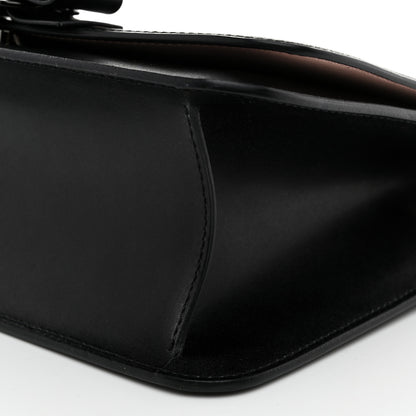Salvatore Ferragamo Smooth Calfskin Vara Bow Chain Flap Crossbody Black 9 of 9
