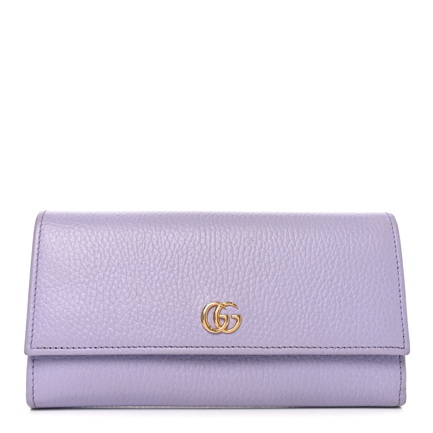 Gucci Dollar Calfskin GG Marmont Continental Wallet Lilac 2 of 16