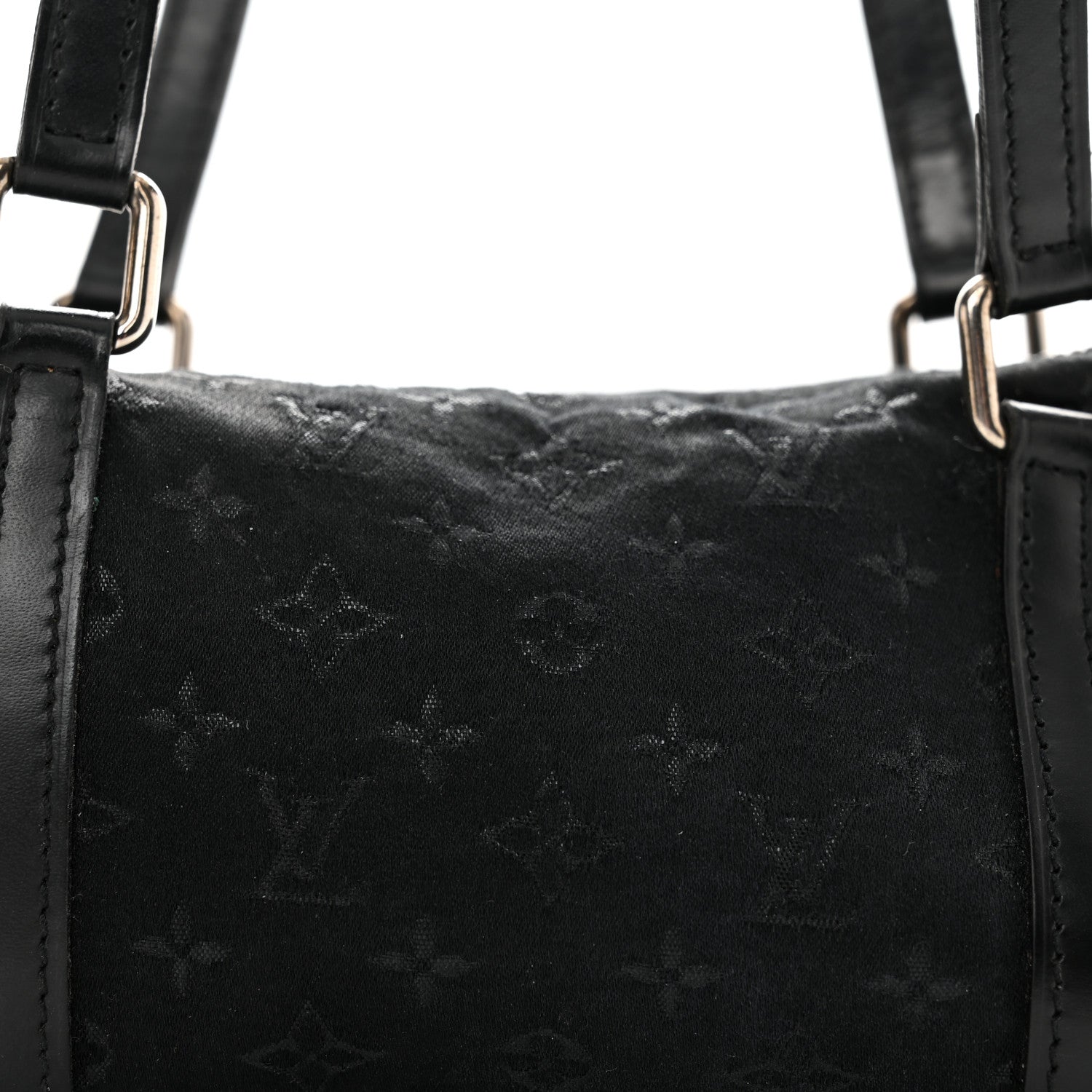 Louis Vuitton Satin Monogram Mini Papillon Black 7 of 9