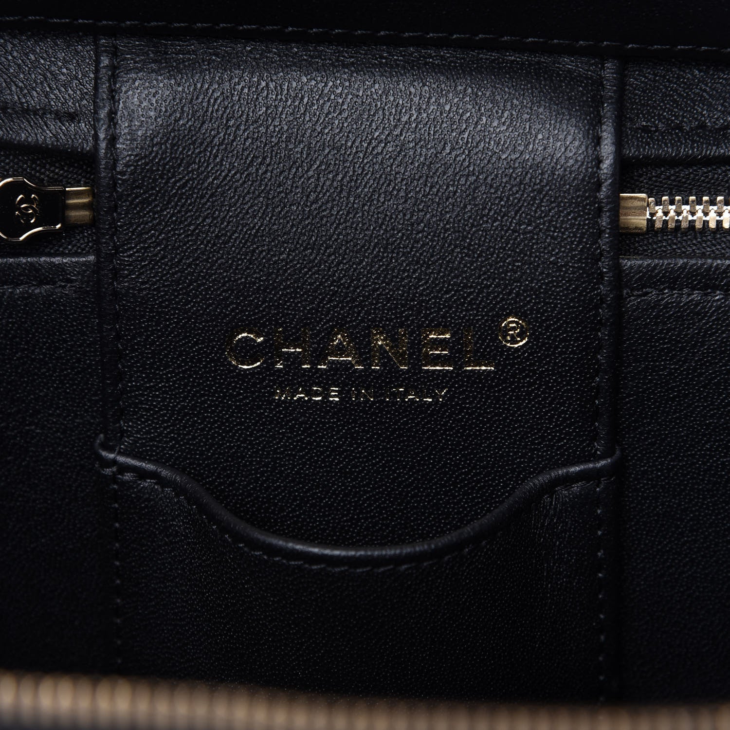 Chanel Caviar Quilted Small Top Handle Vanity Case With Chain Black 8 of 10