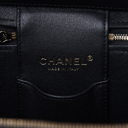 Chanel Caviar Quilted Small Top Handle Vanity Case With Chain Black 8 of 10