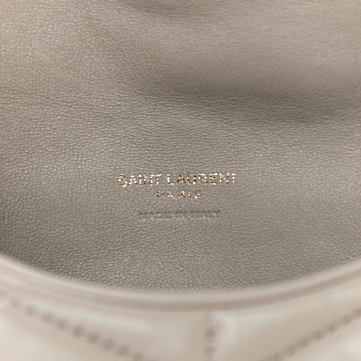 Lambskin Monogram Loulou Puffer Pouch Clutch Dark Beige