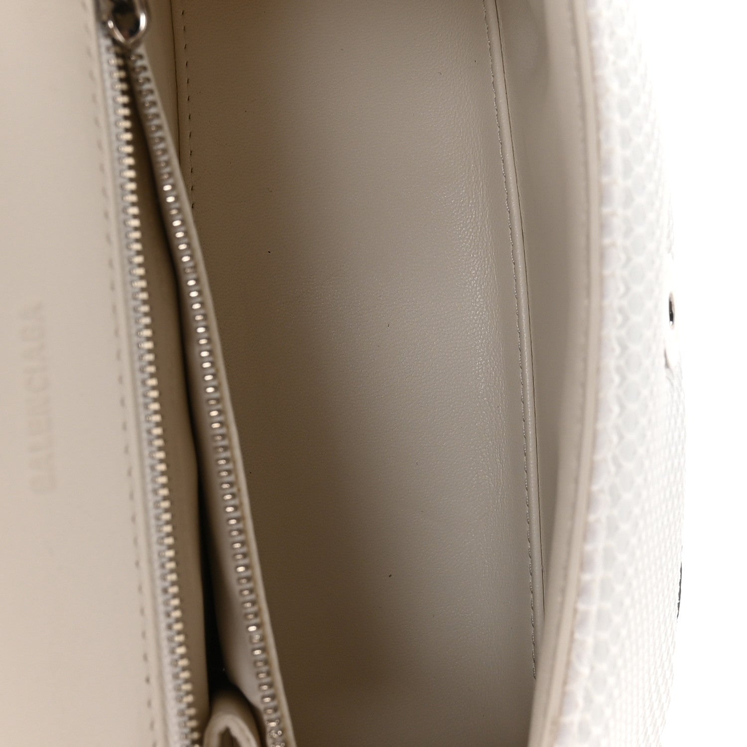 Balenciaga Faux Calfskin Fabric Glow In The Dark Small Sneakerhead Top Handle Bag White Orange 5 of 10