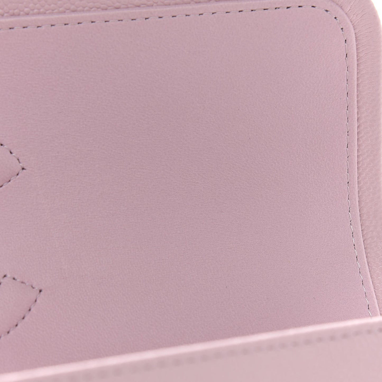 Caviar Quilted Medium Double Flap Light Pink