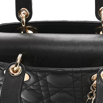 Christian Dior Lambskin Cannage Small My ABCDior Lady Dior Black 9 of 11