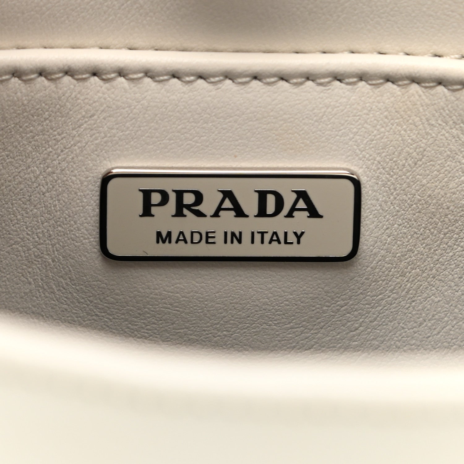 Prada Spazzolato Cleo Shoulder Bag White 6 of 11