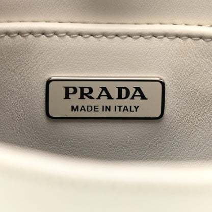 Prada Spazzolato Cleo Shoulder Bag White 6 of 11
