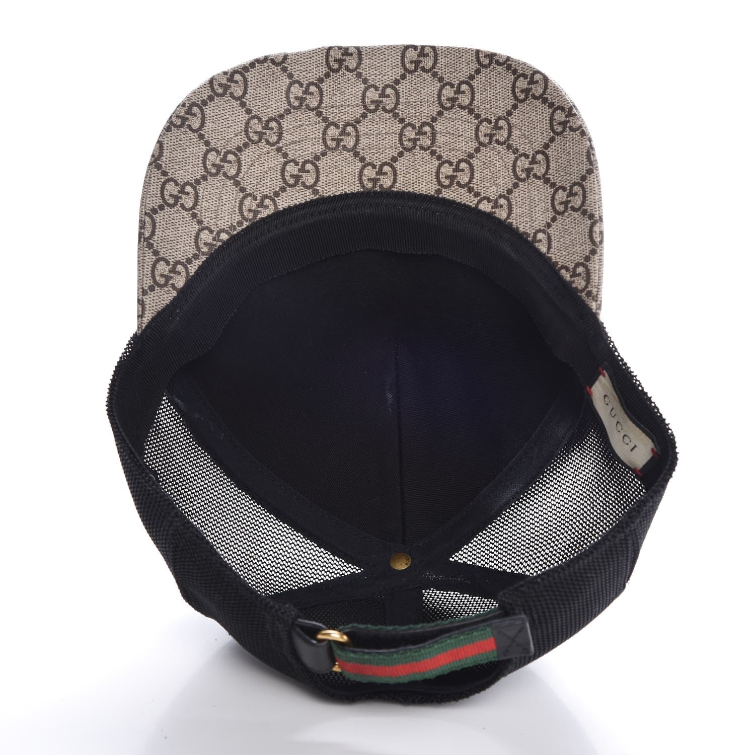 Gucci GG Supreme Monogram Kingsnake Print Baseball Hat XL 60 Beige 6 of 8