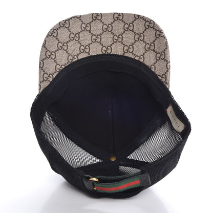 Gucci GG Supreme Monogram Kingsnake Print Baseball Hat XL 60 Beige 6 of 8