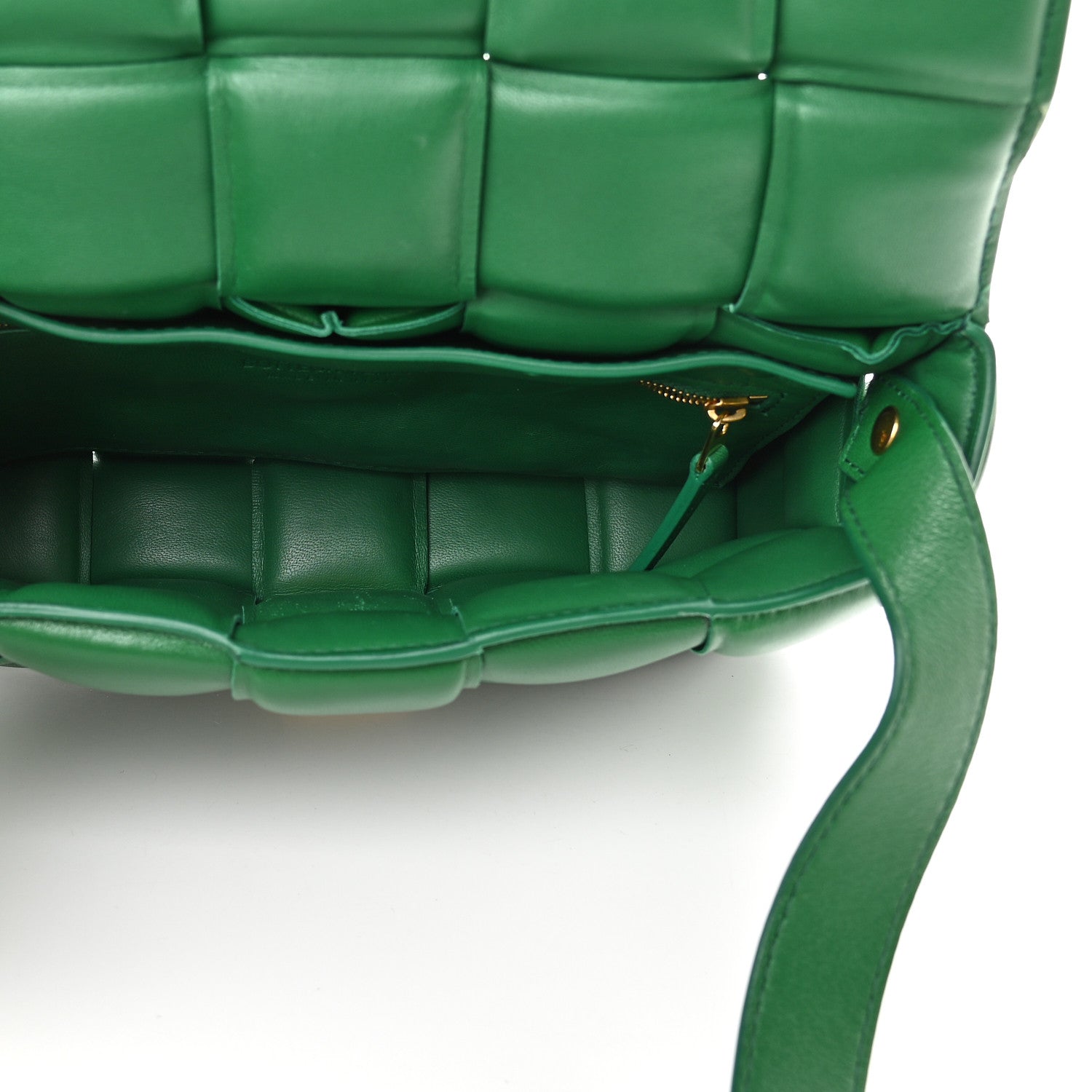 Bottega Veneta Nappa Maxi Intreccio Padded Cassette Crossbody Bag Racing Green 5 of 10