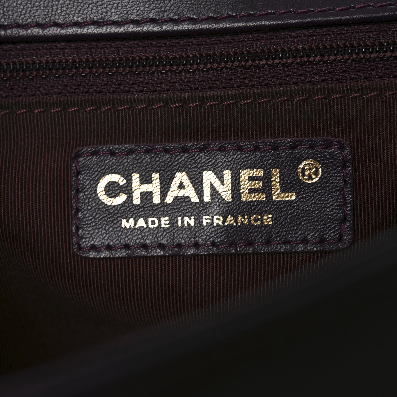 Chanel Lambskin Quilted New Medium Boy Flap Dark Purple 11 of 19