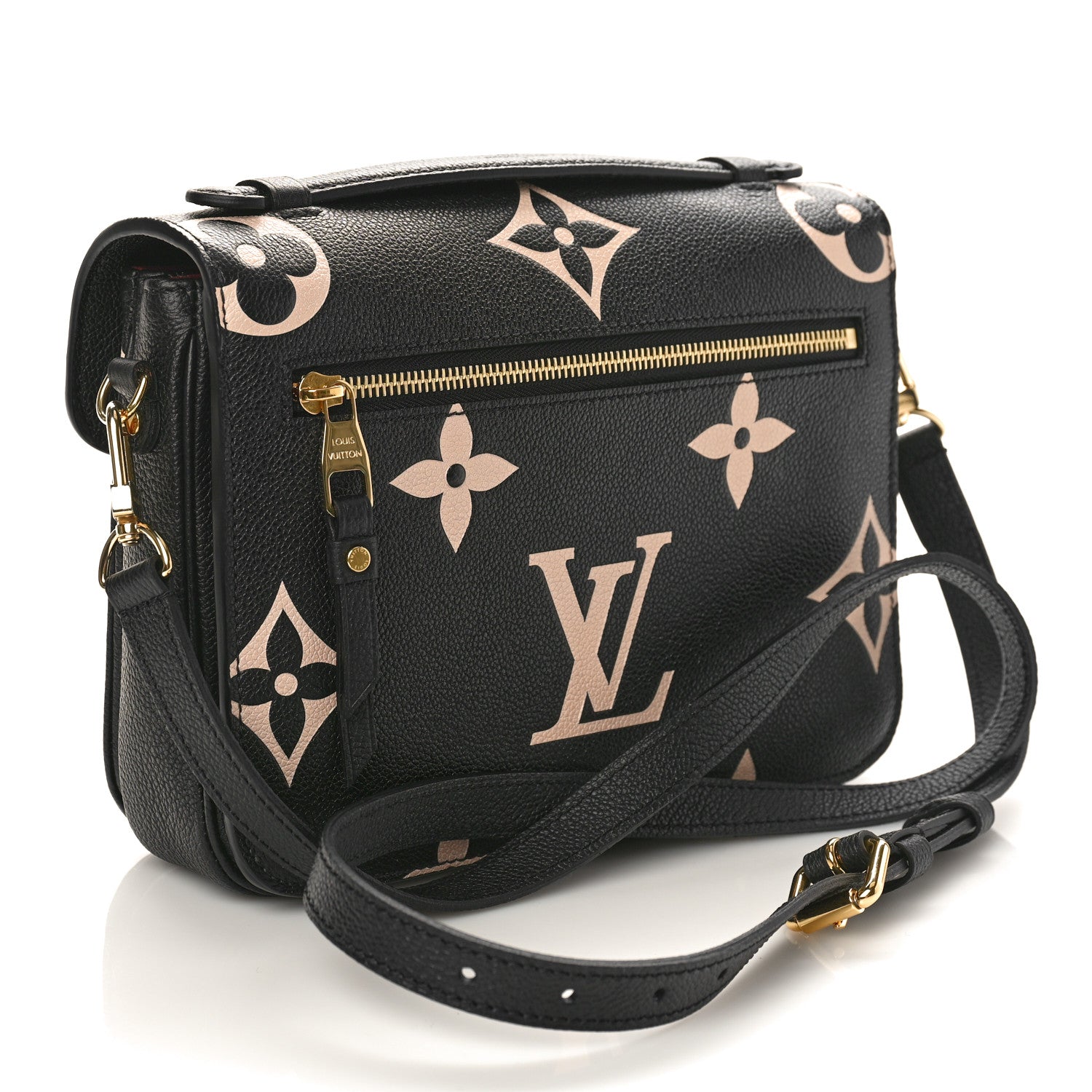 Louis Vuitton Empreinte Monogram Giant Pochette Metis Black Beige 2 of 8