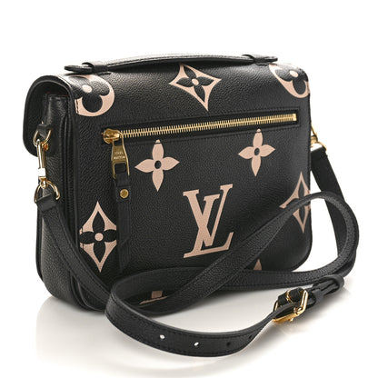 Louis Vuitton Empreinte Monogram Giant Pochette Metis Black Beige 2 of 8