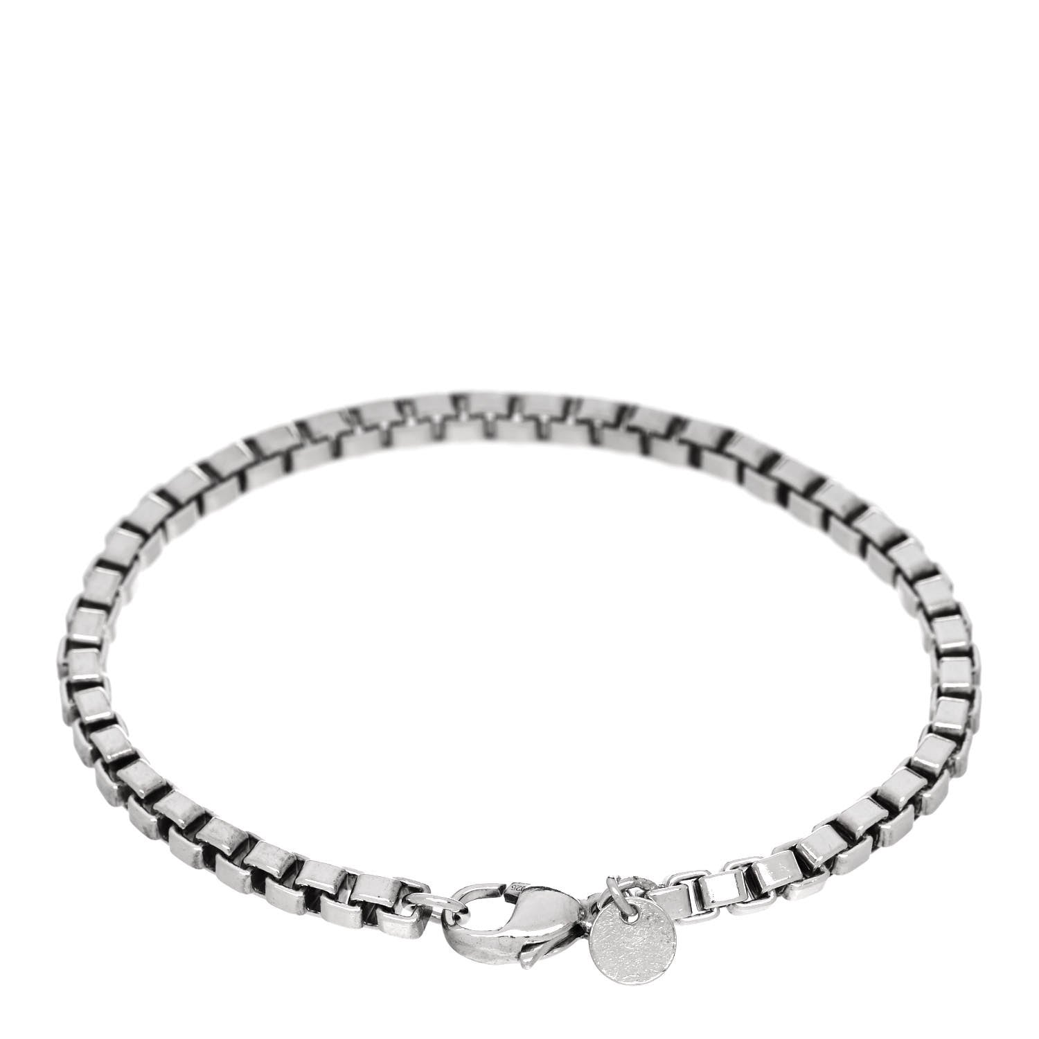 Tiffany Sterling Silver 4mm Venetian Link Bracelet 2 of 3