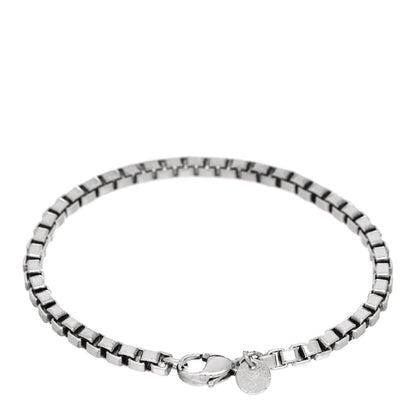 Tiffany Sterling Silver 4mm Venetian Link Bracelet 2 of 3