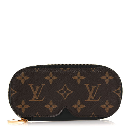 Louis Vuitton Monogram Emilie Zippered Sunglasses Case Black 1 of 7