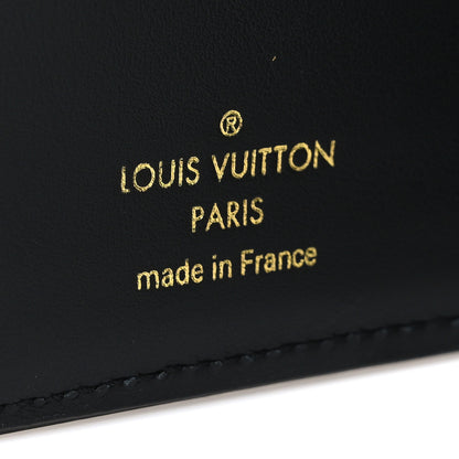 Louis Vuitton Lambskin Embossed Monogram LV Ski Lou Coussin Wallet Black Pink 6 of 6