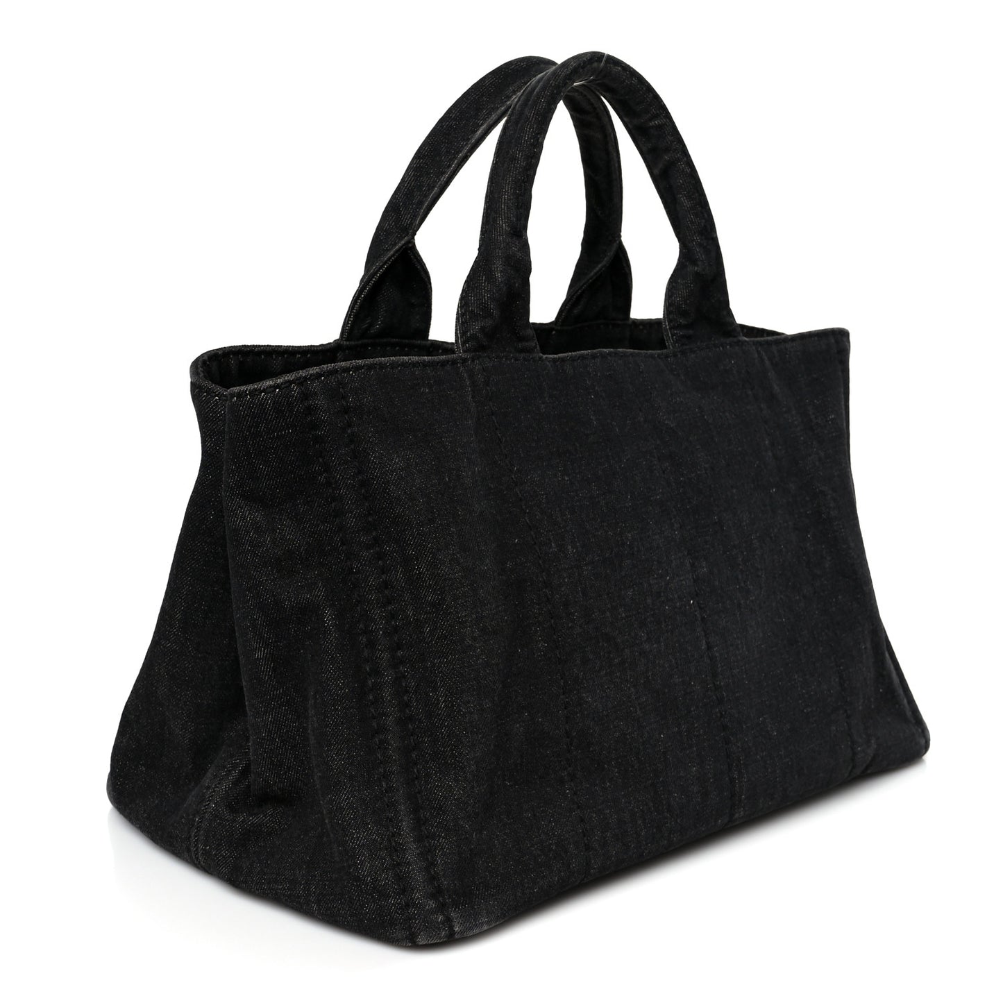 Denim Canapa Logo Tote Black