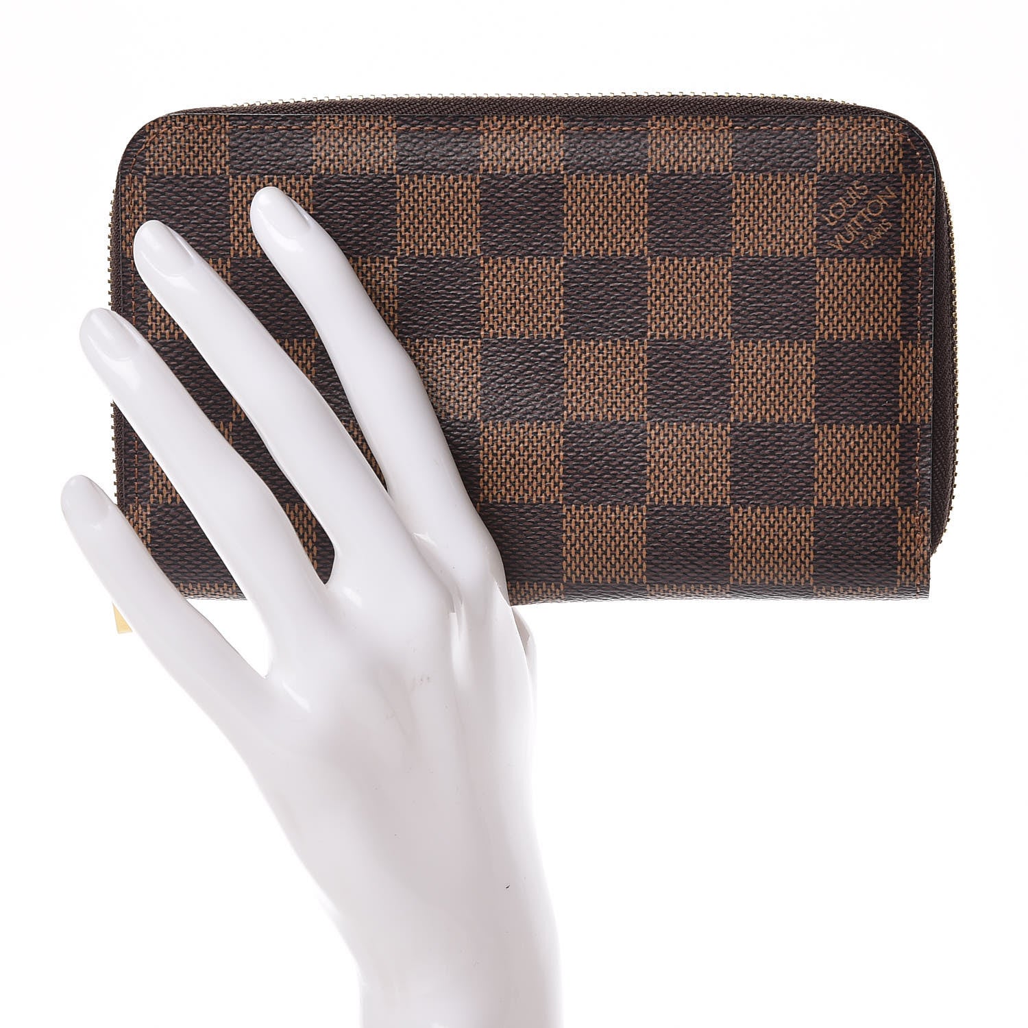 Louis Vuitton Damier Ebene Zippy Compact Wallet 2 of 8