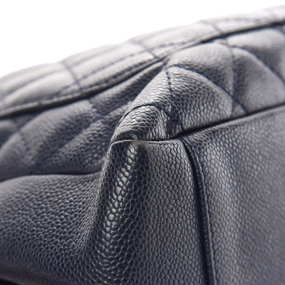 Chanel Caviar Quilted Grand Shopping Tote GST Navy Blue 15 of 18