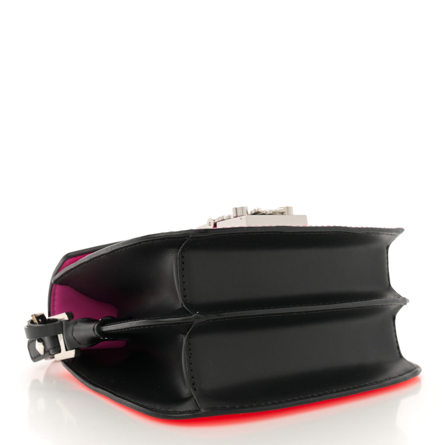 Calfskin Mini Patricia Crossbody Bag Pink Orange Black