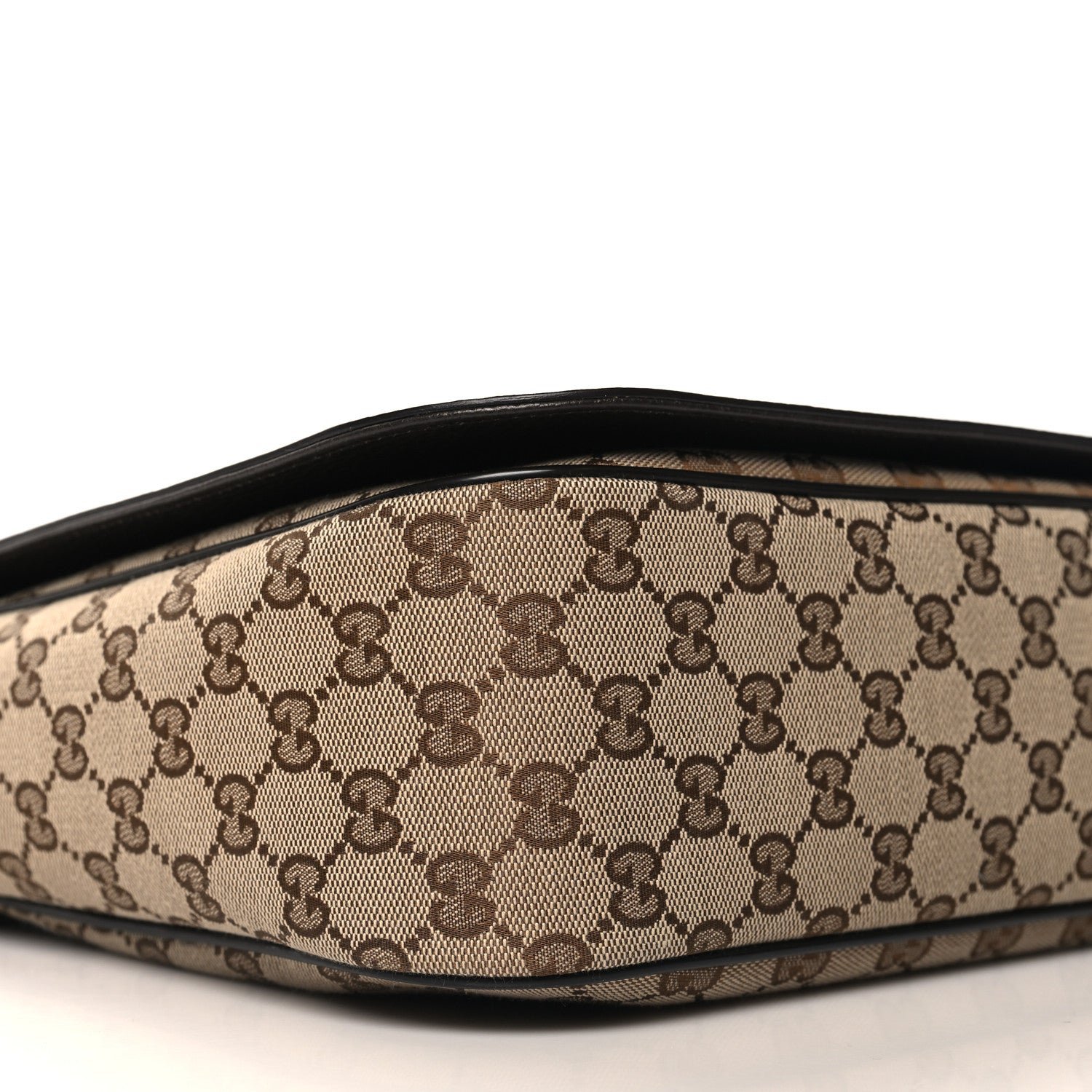 Gucci Monogram Flap Messenger Bag Beige Dark Brown 9 of 10