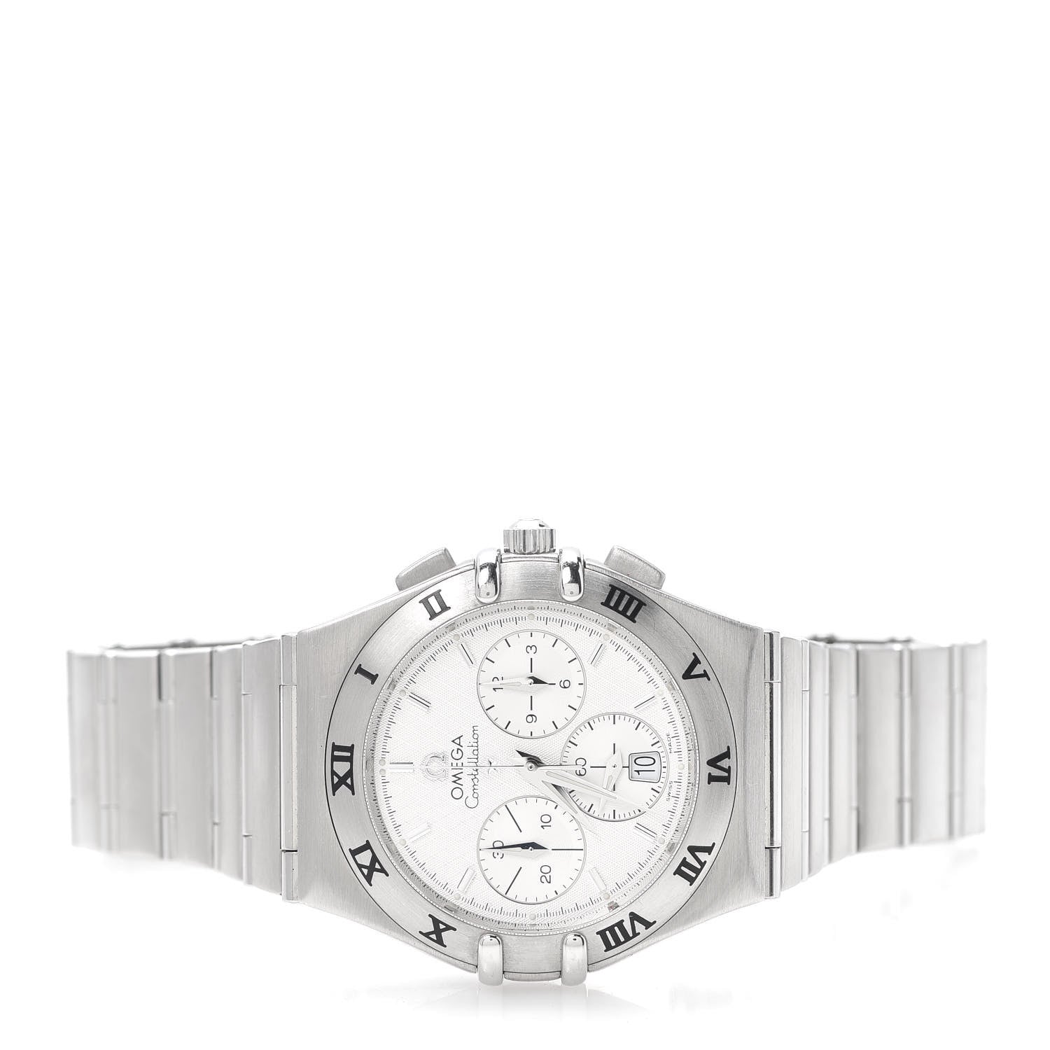 Omega Stainless Steel 38mm Constellation Chronograph Automatic Watch White 1542.30.00 2 of 7