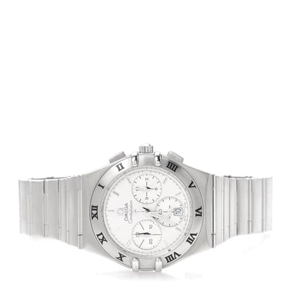 Omega Stainless Steel 38mm Constellation Chronograph Automatic Watch White 1542.30.00 2 of 7