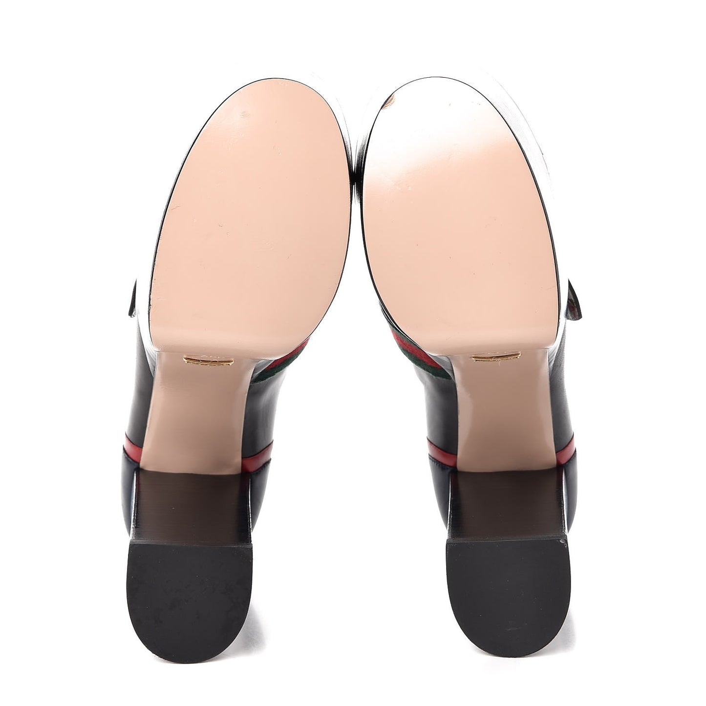 Malaga Kid Web Pearly GG Platform Loafer Pumps 39.5 Black Hibiscus Red Mystic White Blue