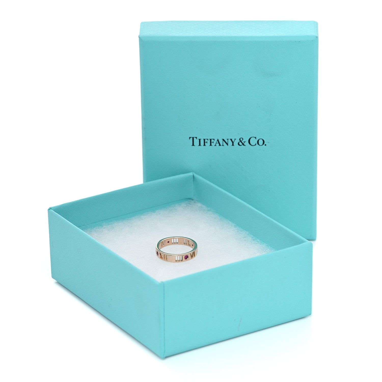Tiffany 18K Rose Gold Ruby Atlas Pierced Ring 47 4 4 of 4