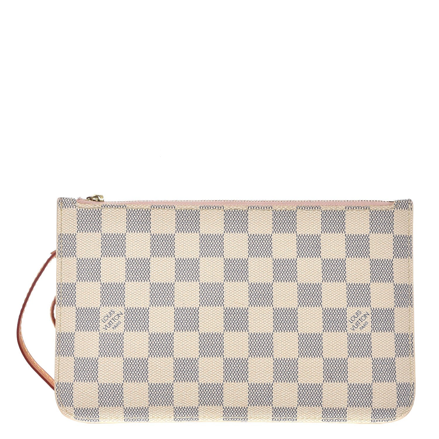 Louis Vuitton Damier Azur Neverfull MM GM Pochette Rose Ballerine 1 of 8