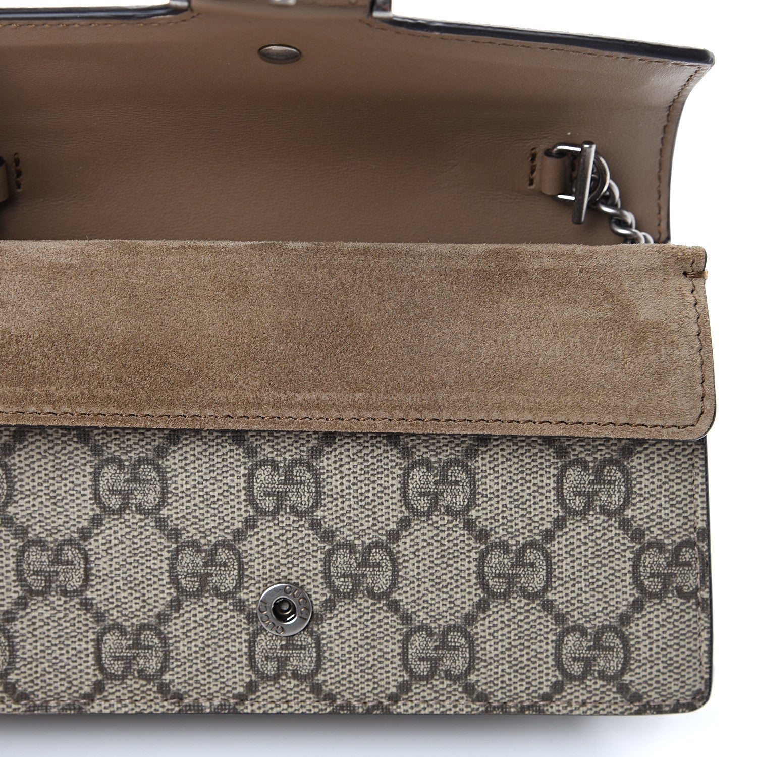 Gucci GG Supreme Monogram Super Mini Dionysus Shoulder Bag Taupe 6 of 9
