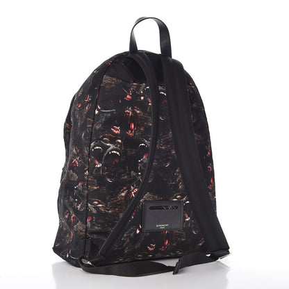 Givenchy Nylon All Over Monkey Brother Print Backpack Black 3 of 8