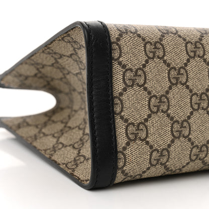 Gucci GG Supreme Monogram Small Padlock Tote Black 9 of 12
