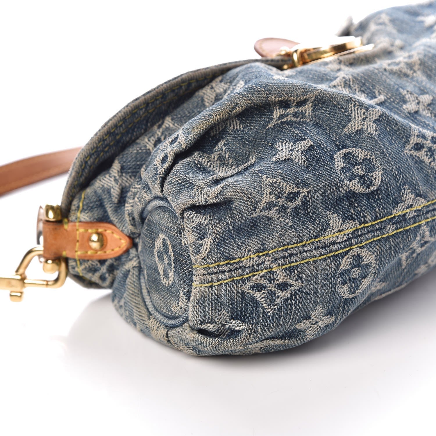 Louis Vuitton Monogram Denim Mini Pleaty Blue 9 of 10
