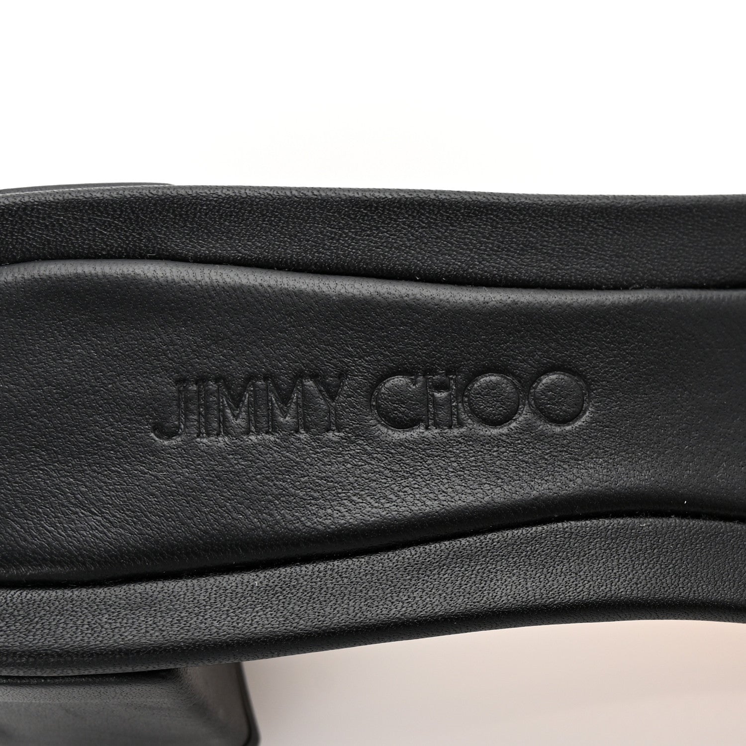 Jimmy Choo Smooth Calfskin Hawke 40 Mule Sandals 35.5 Black 8 of 9