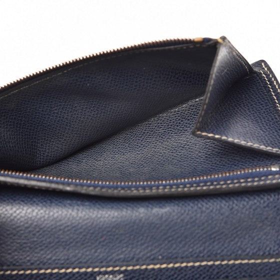 Hermes Epsom Bearn Gusset Wallet Bleu Saphir 15 of 15