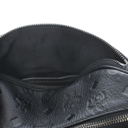 MCM Calfskin Ottomar Monogram Belt Bag Black 5 of 11