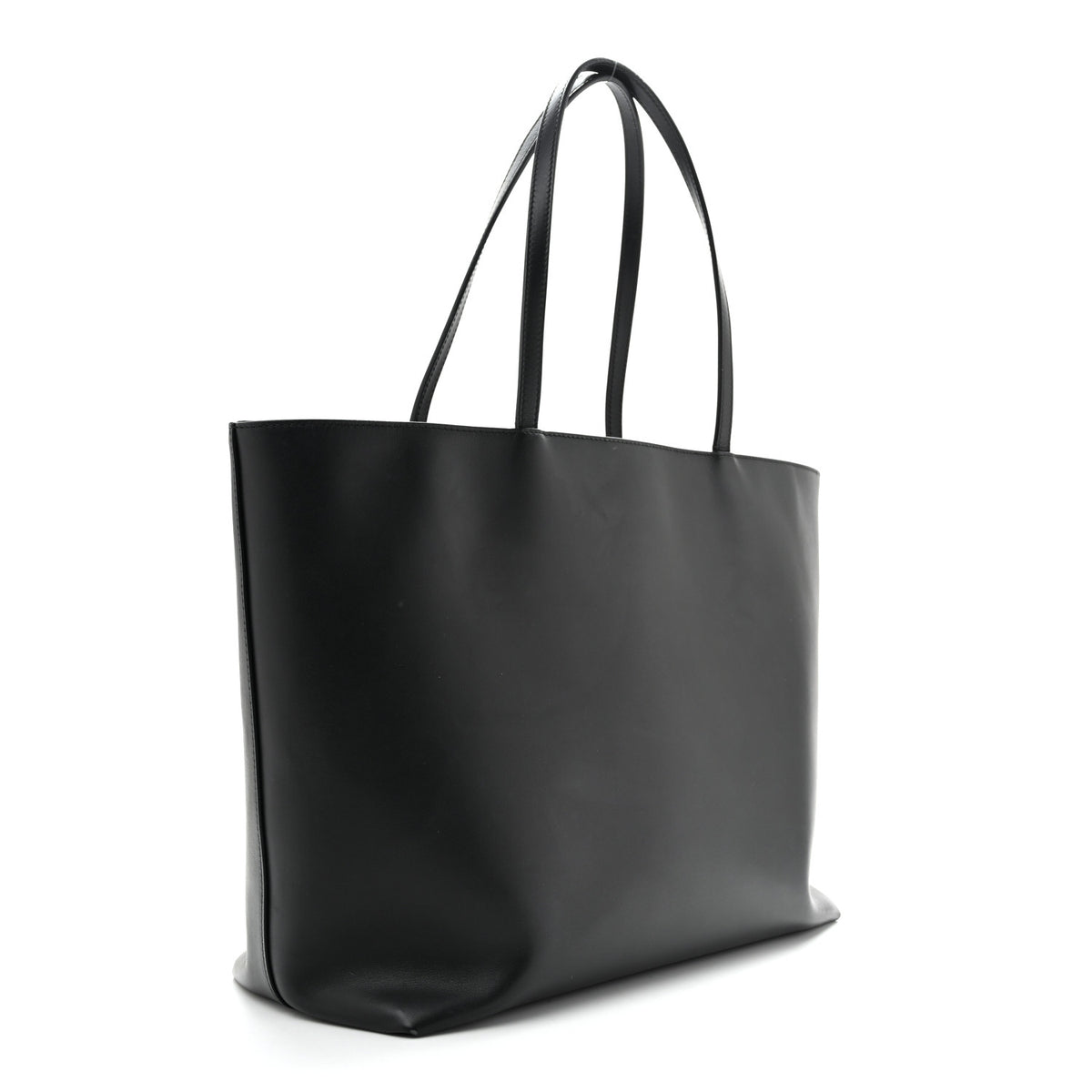 Dolce & Gabbana Calfskin Medium DG Logo Shopper Tote Black 3 of 12