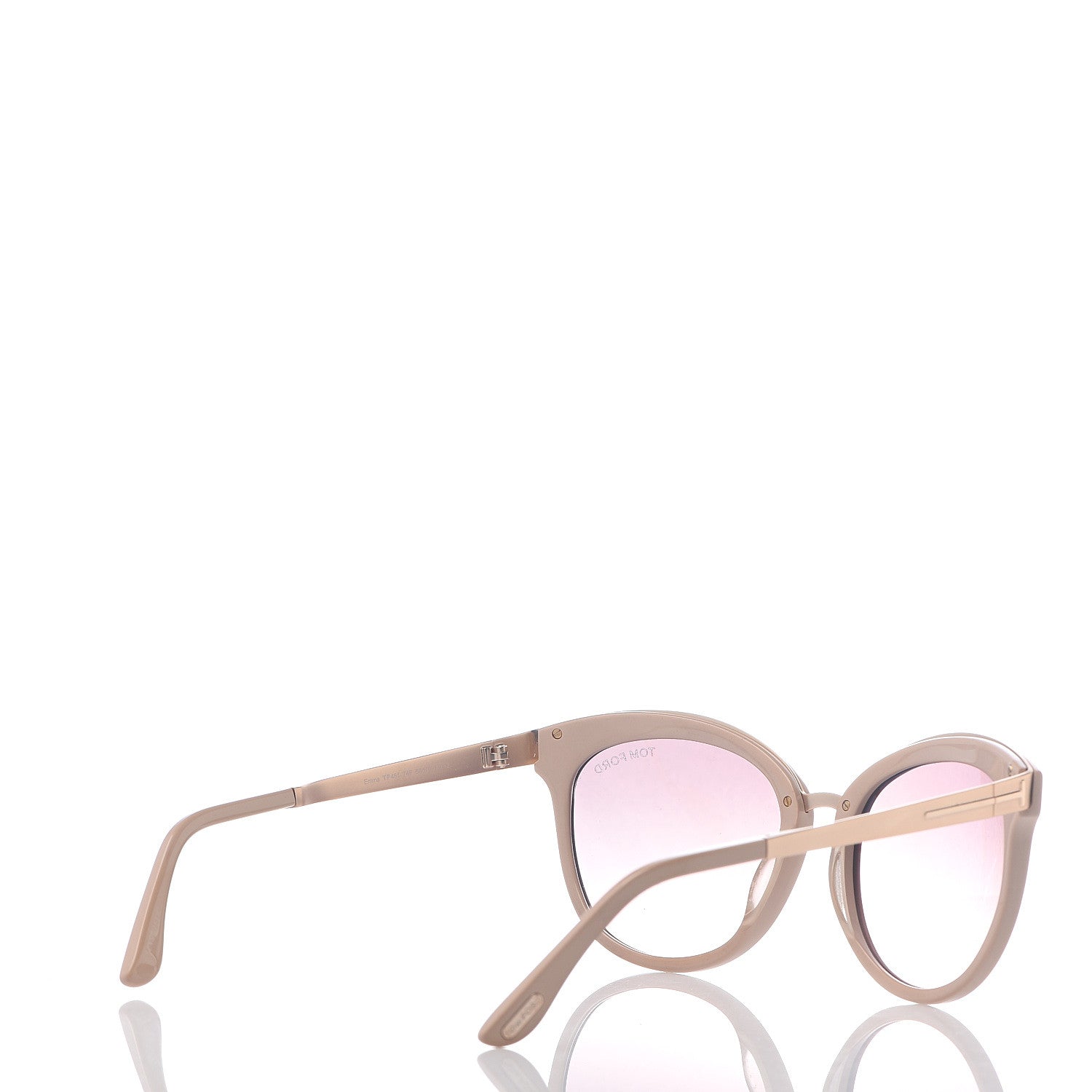 Tom Ford Emma Cat Eye Sunglasses TF461 Beige 4 of 7