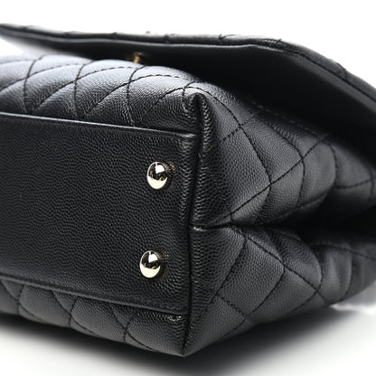 Chanel Caviar Quilted Mini Coco Handle Flap Black 9 of 9